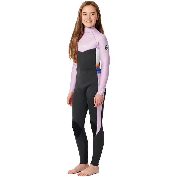 2023 Rip Curl Junior Dawn Patrol 4/3mm Rckenreiverschluss Neoprenanzug 11AGFS - Purple